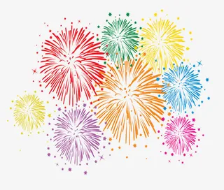 彩色的烟花素材图片免抠