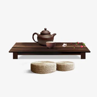 茶具茶桌和椅垫免抠 茶具茶桌和椅垫免抠