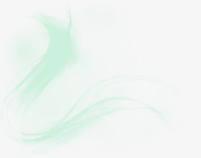 绿色烟雾带子透明漂浮免抠