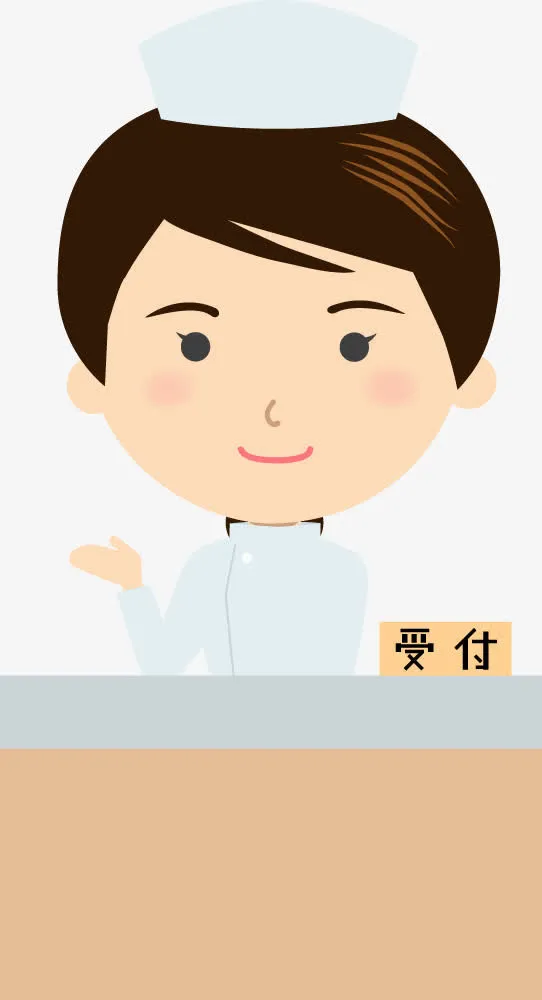 高清创意合成效果扁平风格女护士免抠