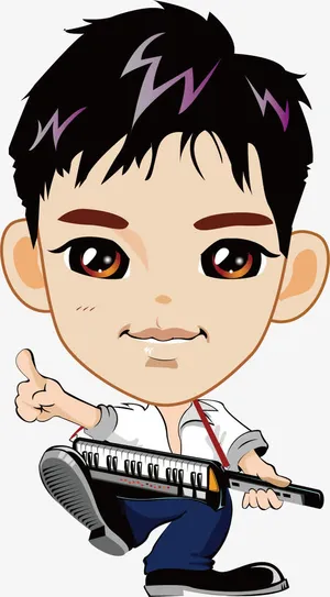 弹琴男生免抠 弹琴男生免抠