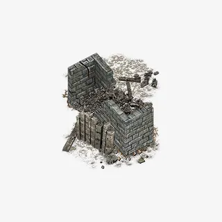 损坏的墙体免抠