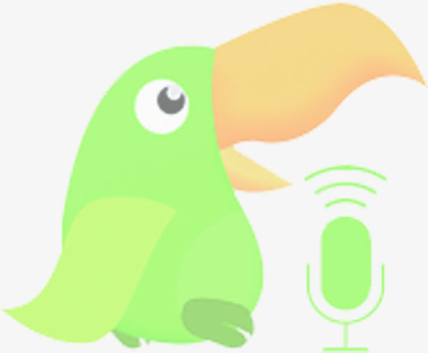 卡通手绘表演小鸟设计招聘免抠