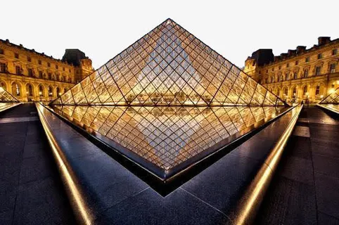 城市印象卢浮宫免抠