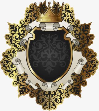 金色典雅微微吗边框免抠