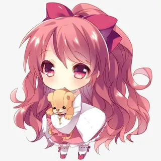 抱小熊的小女孩免抠