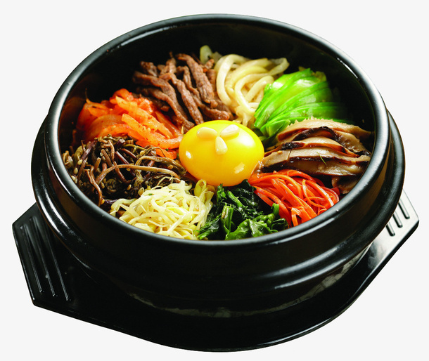 鸡蛋泡菜美食拌饭免抠