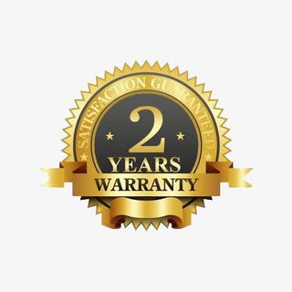 金属质感齿轮飘带2年质保标志PNG免抠