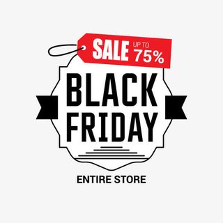 矢量黑色星期五免抠