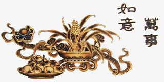 如意柿子事事如意插图元素免抠