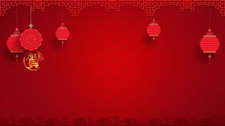 大红新年快乐海报背景模板高清