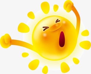 可爱的卡通太阳设计矢量素材免抠