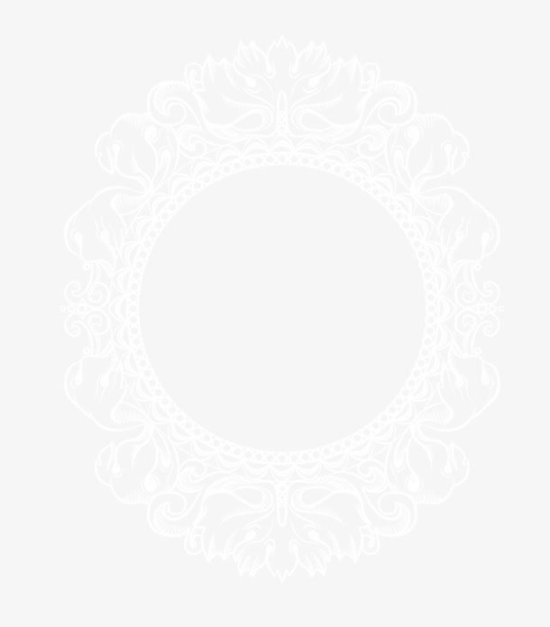 白色粉笔花纹免抠