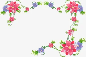 花色边框免抠