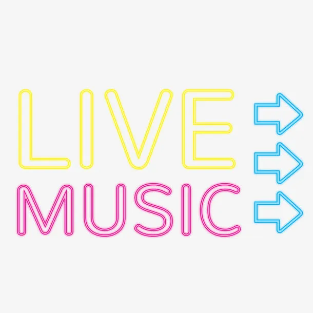 music霓虹灯矢量图免抠