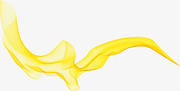 矢量黄色动感线素材免抠