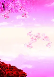 粉色情人节背景元素