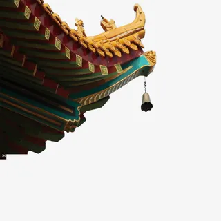 传统建筑房梁免抠