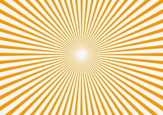 橙色炫目图案免抠