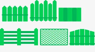 矢量图绿色的防护墙免抠