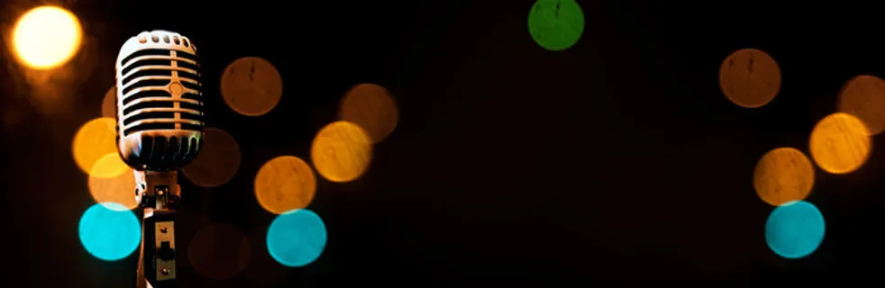 欧式复古圆点灯光黑色底纹banner背景高清