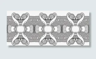 欧式二方连续花纹图样免抠