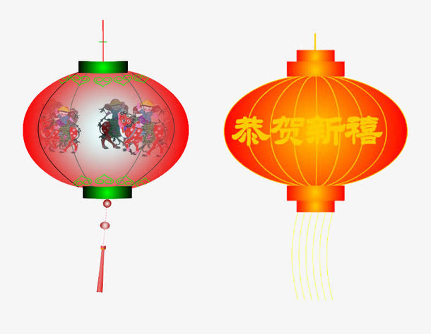 古典中国风宫灯免抠