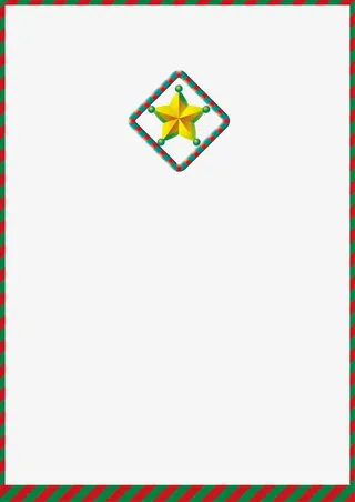 圣诞节装饰矩形边框免抠