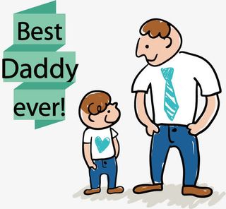 感恩父亲节矢量图免抠