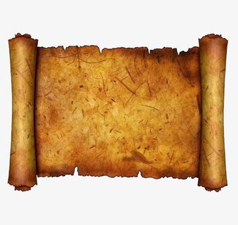 外国古代书卷素材免抠