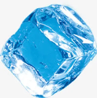 夏日冰块海报素材免抠