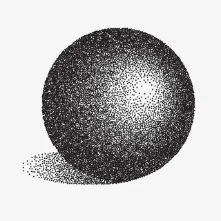 矢量黑色球免抠