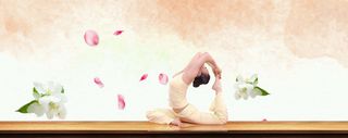 瑜伽健身背景高清