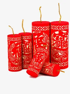 福字喜庆过节节日炮竹免抠 福字喜庆过节节日炮竹免抠