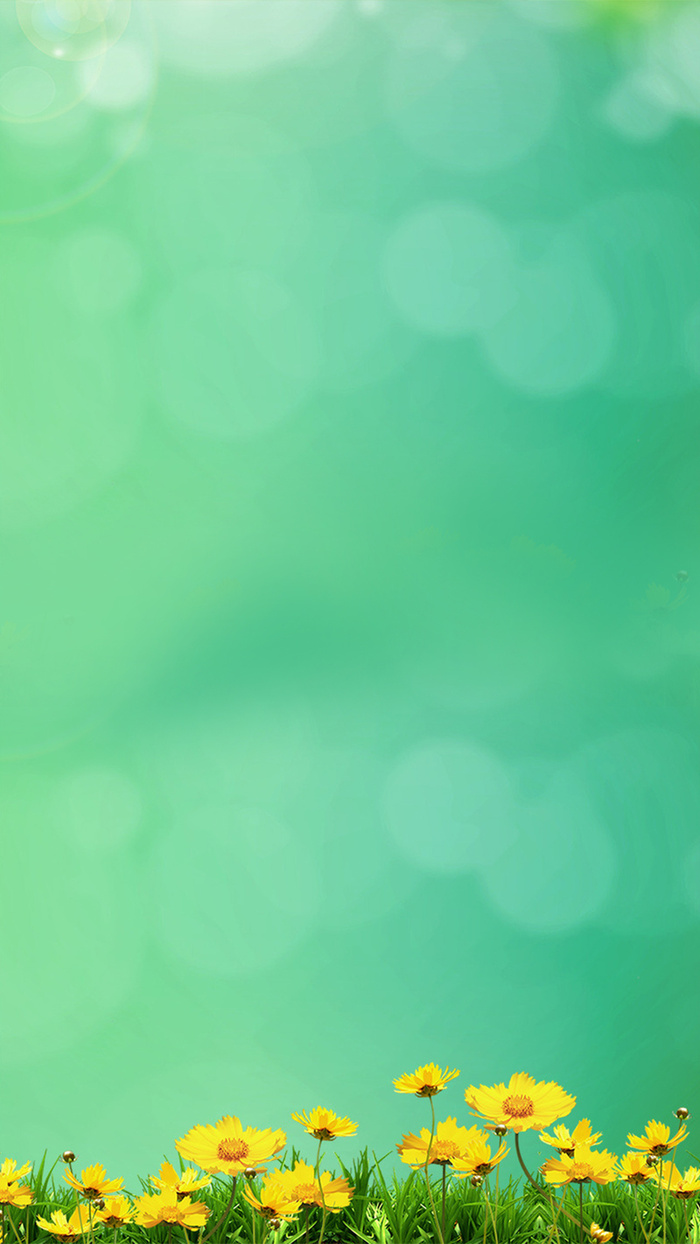 清新唯美绿色背景H5背景高清