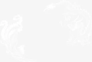 矢量白色的龙免抠