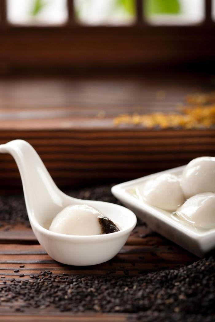 简约汤圆美食摄影平面广告高清