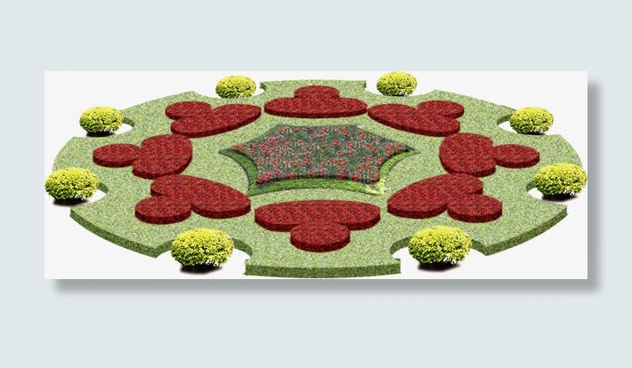 花圃花坛园艺免抠