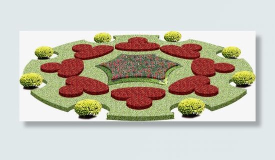 花圃花坛园艺免抠