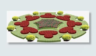 花圃花坛园艺免抠