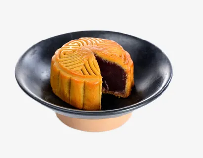 盘子中的月饼素材图片免抠