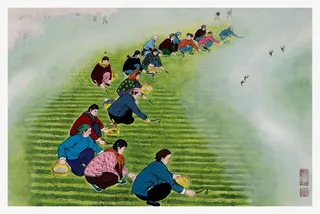 手绘乡村播种季节免抠