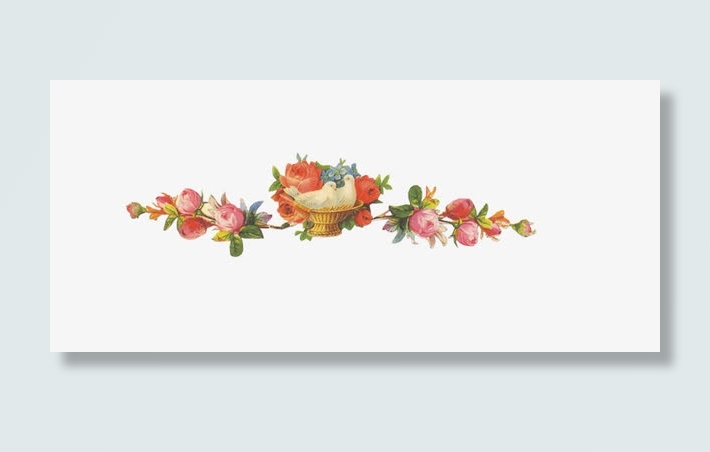 复古花朵边框免抠