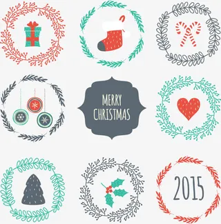 圣诞礼物装饰素材免抠