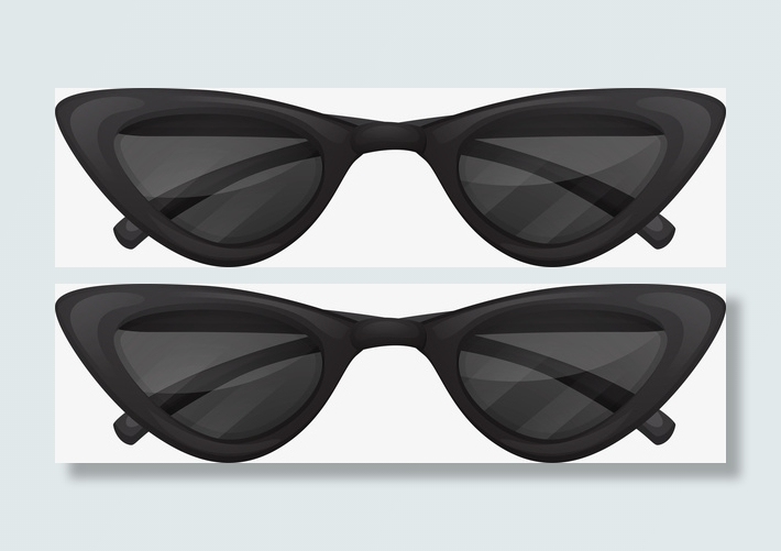 黑色眼镜免抠素材免抠