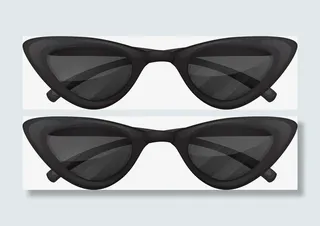 黑色眼镜免抠素材免抠