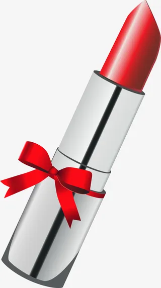 唯美红色口红免抠