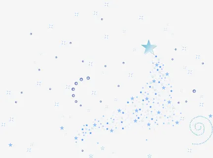 小清新蓝色星光免抠