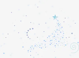 小清新蓝色星光免抠