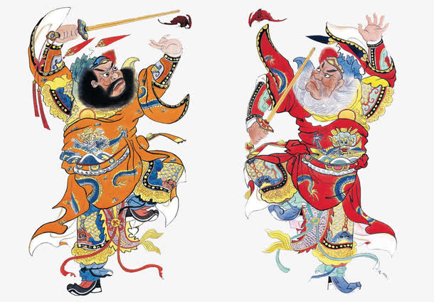 门神素材免抠